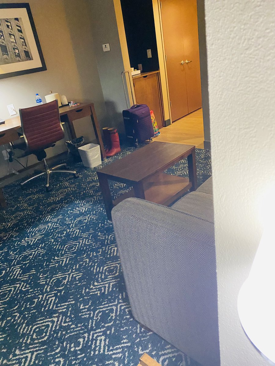 Elley_Ray's tweet photo. They put us up in a nice hotel 20 minutes from the airport! New flight for 4:00pm tomorrow! Sorry Puppers I know I promised I’d be home tonight no matter what but I’ll give you extra treats tomorrow #ShirleyGirlie #Litttle #Peanut #ChiChi 🐾❤️🐾 https://t.co/dt2W85CB3h