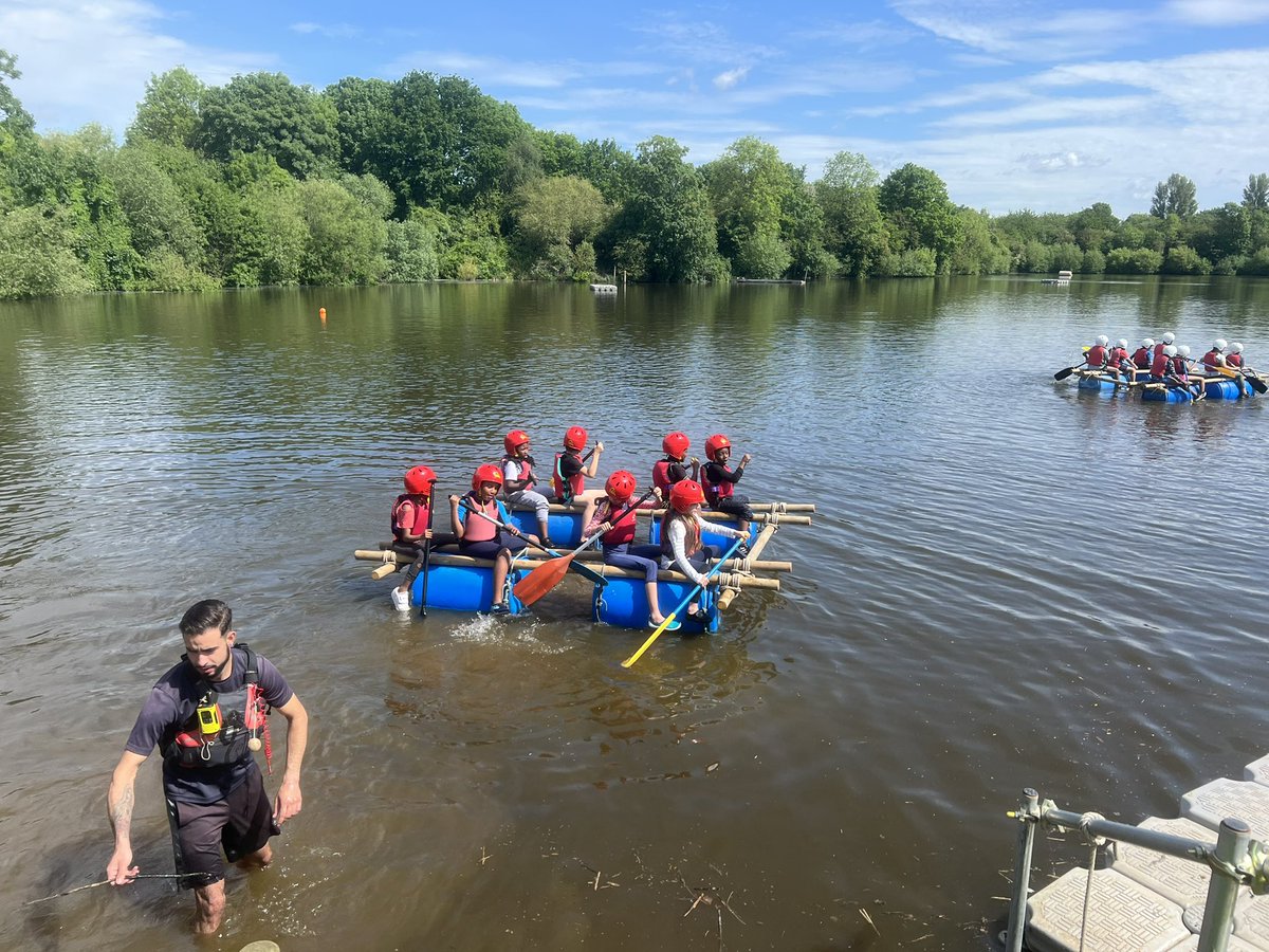 ClaphamManor's tweet photo. Day Two - raft building and testing the raft. Well done Year 4! https://t.co/m3xbt45q27