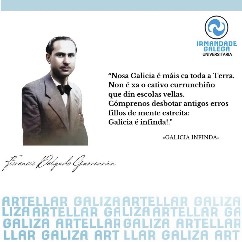 irmandadega's tweet photo. Feliz día das letras galegas! Galicia é infinda, e temos de derrubar os muros que conteñen o noso futuro. #FlorencioDelgadoGurriarán https://t.co/NDdiqRMK8b
