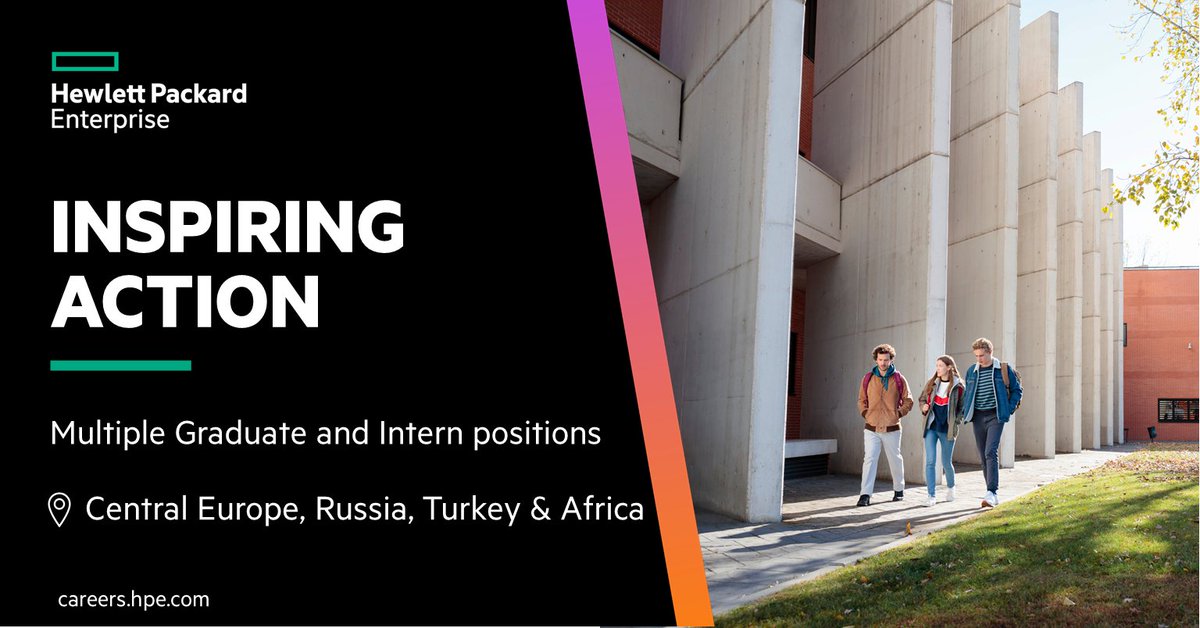 HPE_Careers's tweet photo. Do you want to be part of a global organization that is transforms the way people live and work? We have a number of exciting intern/graduate positions across the CERTA region! 🌍 Kick start your career journey with HPE today: https://t.co/S6JM7d5wPk #HPECareers #HPEIntern https://t.co/2e3XM4f4nJ
