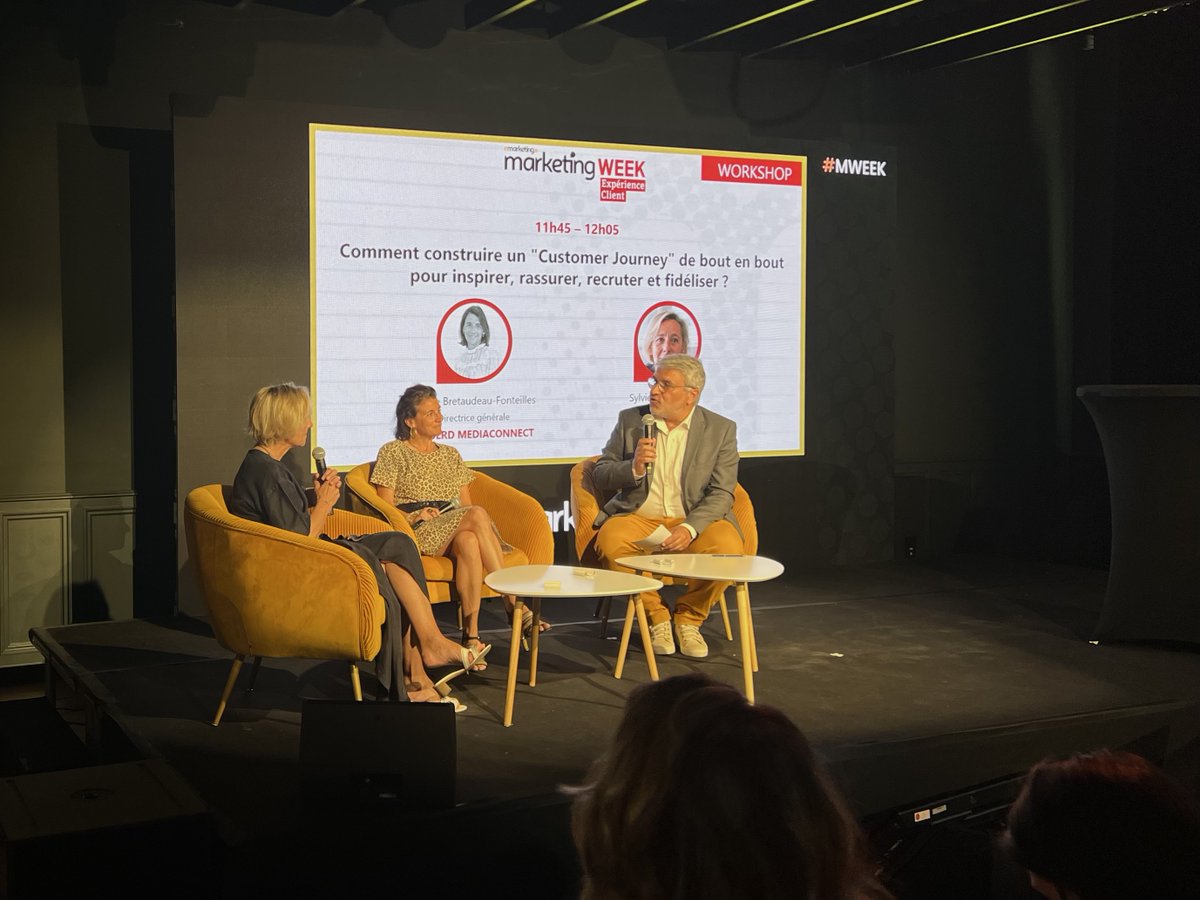 Emarketing_fr's tweet image. Elodie Bretaudeau Fonteilles, Directrice Générale de Reworld Mediaconnect et Sylvie Tarbouriech, Directrice Marque et Communication Marketing chez Air France nous expliquent comment construire un "Customer Journey" et nous parlent du nouveau magazine "Envols".

#mweek #Marketing