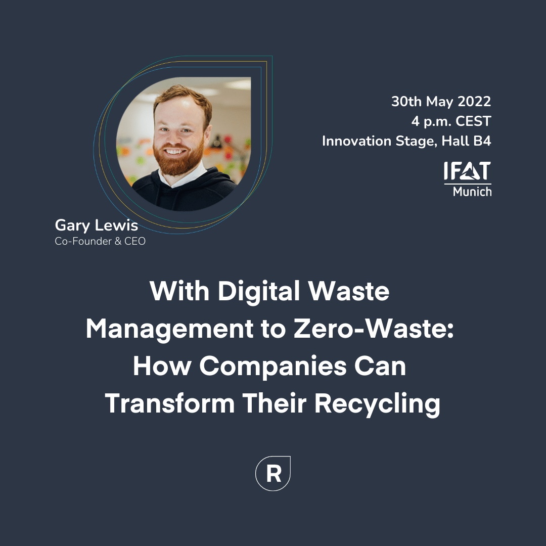 Is there a better way to end your first day at #IFAT than listening to <a href="/zeroh_G/">Gary Lewis</a> talk about #zerowaste? We don't think so 😉

♻️ Join us at the Innovation Stage on May 30th at 4 p.m. to learn how companies can to transform their #recycling.

🎟 No need to register, just drop by!