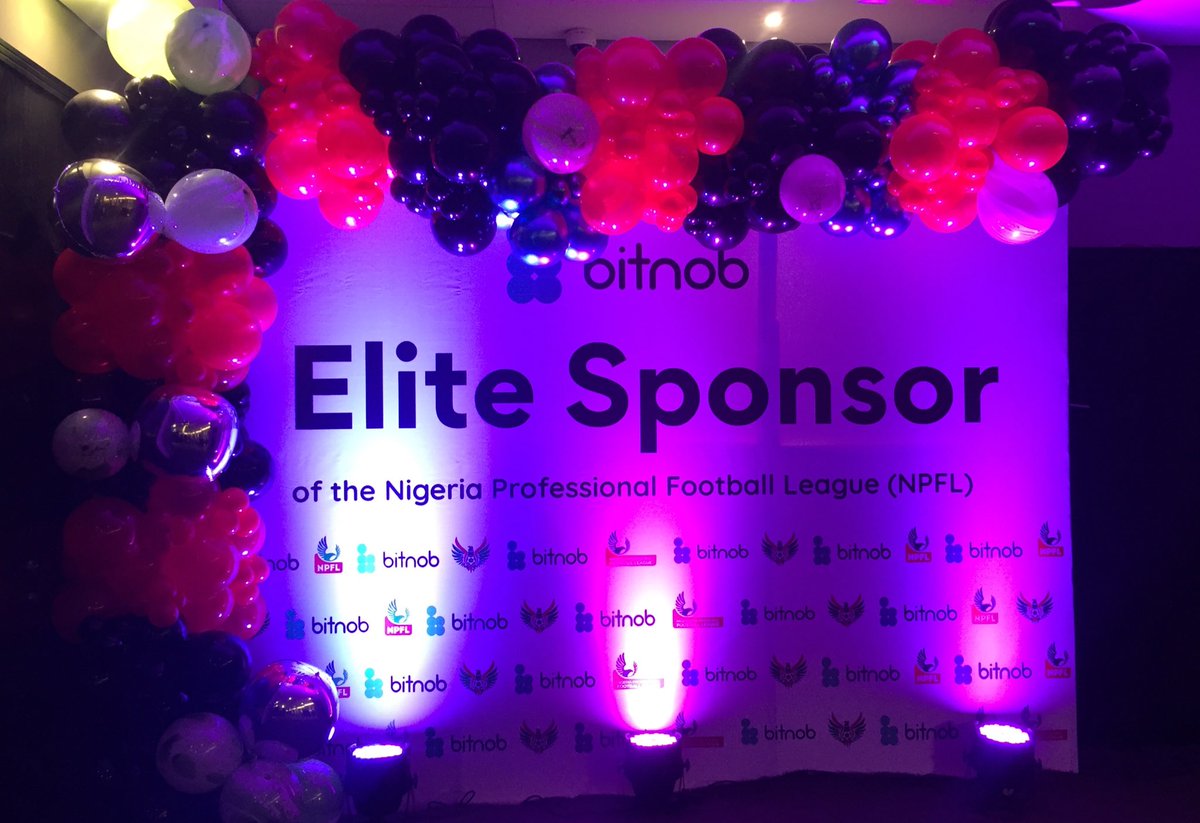 QualityQuadry's tweet photo. The stage is set for the official unveiling of  @Bitnob_official as an elite sponsor of the @LMCNPFL.

The multi-year sponsorship agreement between both parties will be sealed any moment from now. #NPFLBitnob https://t.co/sQIN5MKWjq