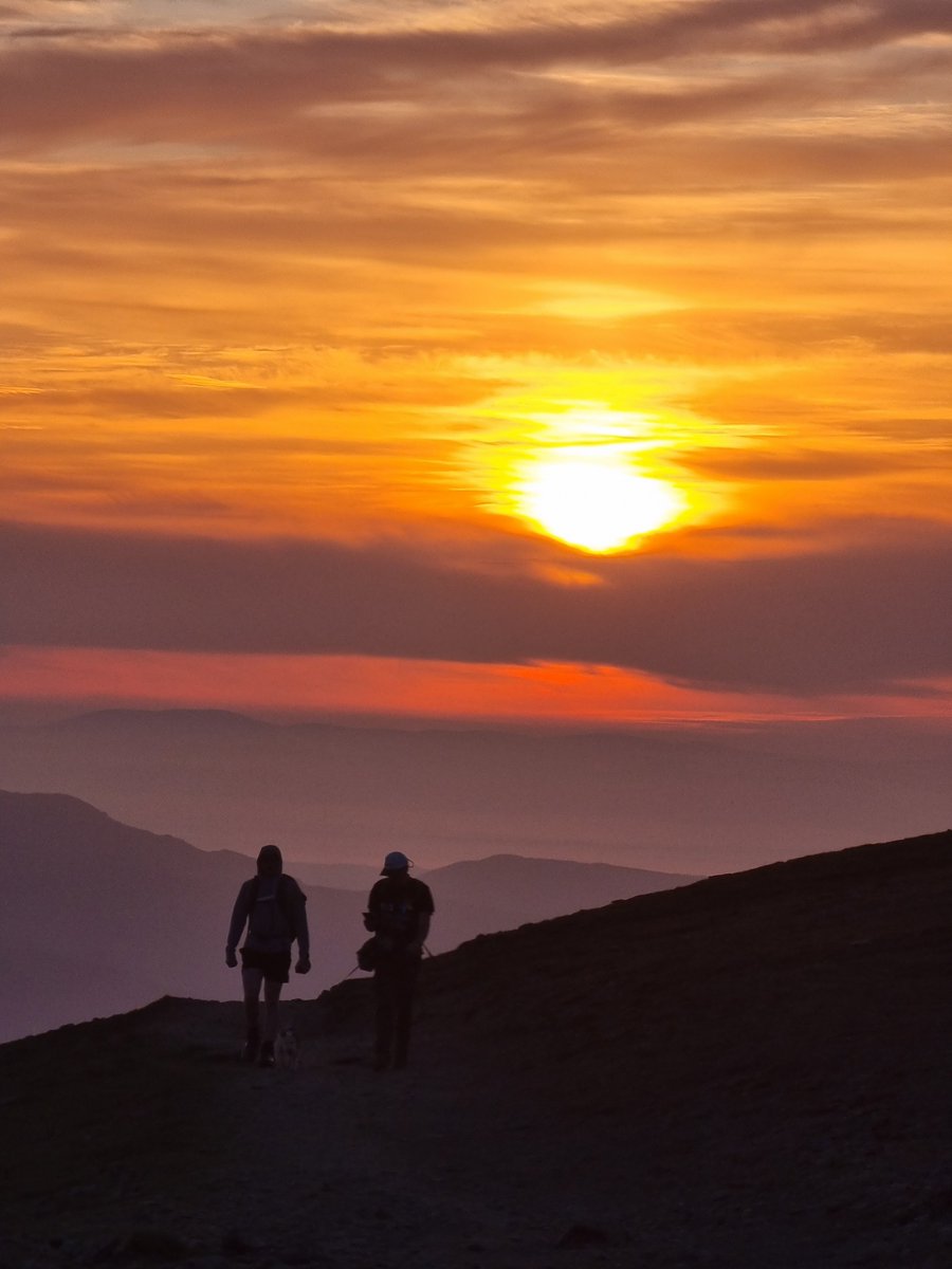 When the sun goes down and we are still on the mountain...  memory making.