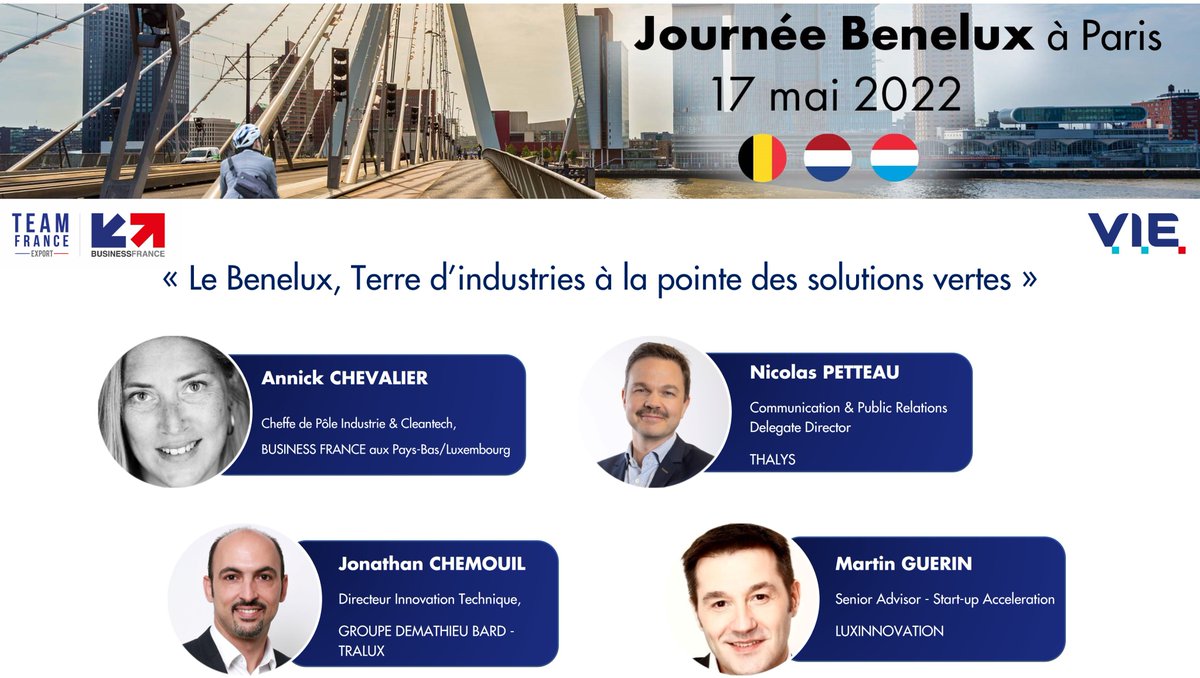 La 4eme table ronde de la #journéebenelux commence sur le thème du #benelux en tant que terre d'industries et à la pointe des solutions vertes !