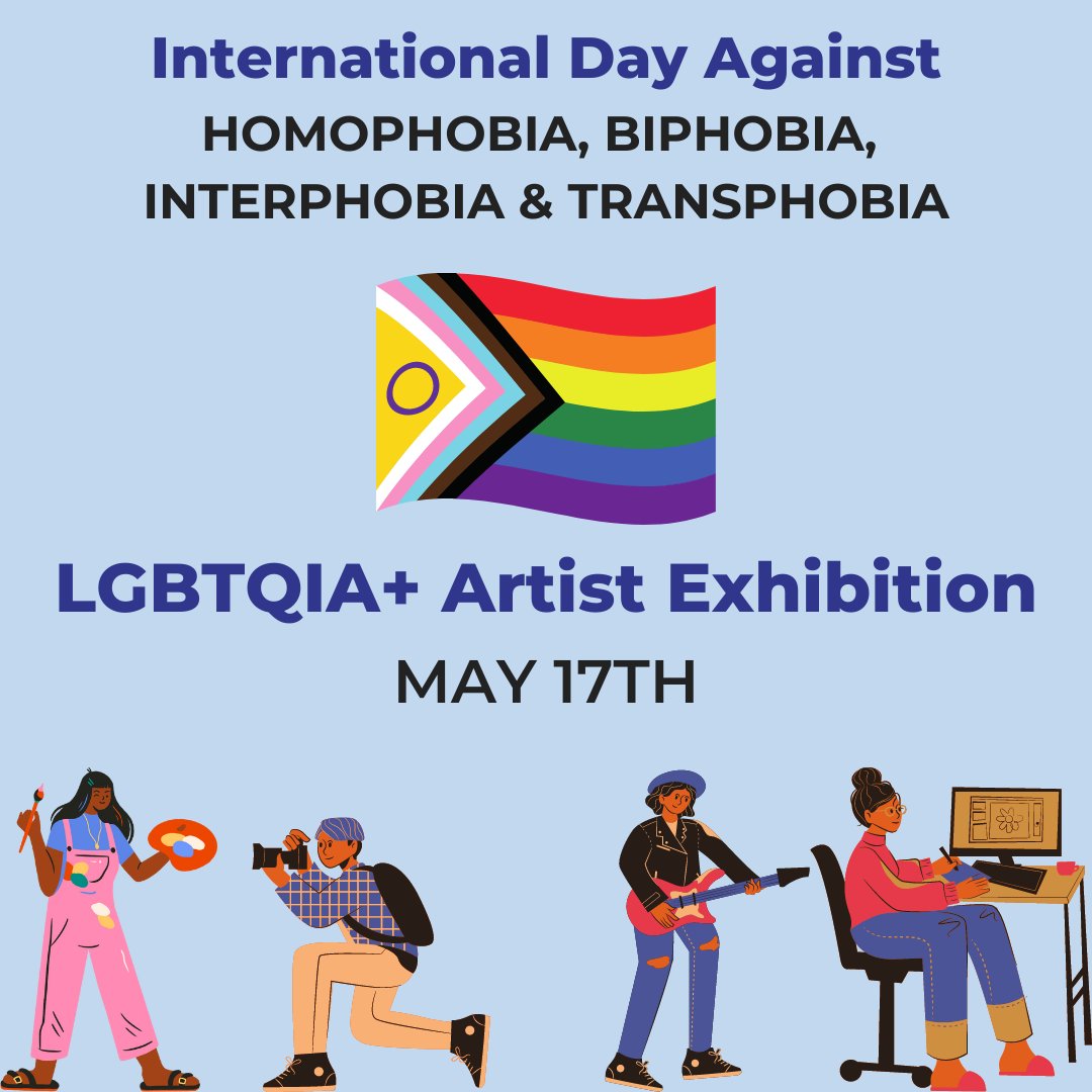 On #IDAHOBIT we bring focus to the violence against LGBTQIA+ communities.

We are honoured to share the work of 43 incredible LGBTQIA artists to capture LGBTQIA+ joy in our first ever online exhibition. 

Visit the exhibition here: bit.ly/exhibiton