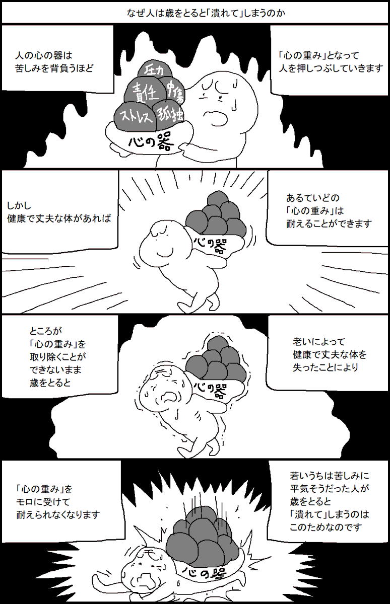 なぜ人は歳をとると「潰れて」しまうのか 