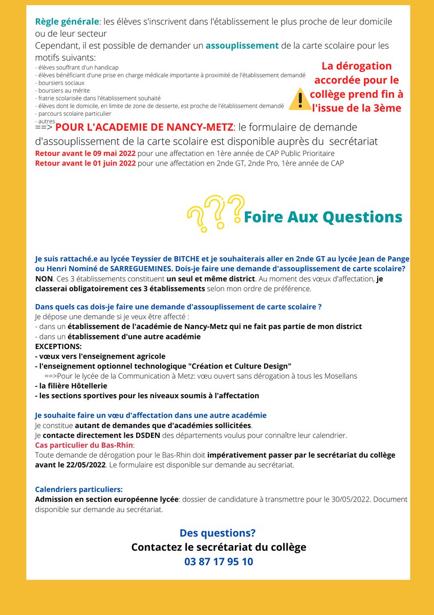 La_Paraison's tweet photo. #ORIENTATION #AFFECTATION #POST3EME
 🧭Les voeux définitifs, c'est maintenant! Une fiche mémo pour retenir les principales informations ⬇️⬇️⬇️
Nous restons à votre disposition pour toute question! 
@DimitriSydor https://t.co/sbd0v62wiO