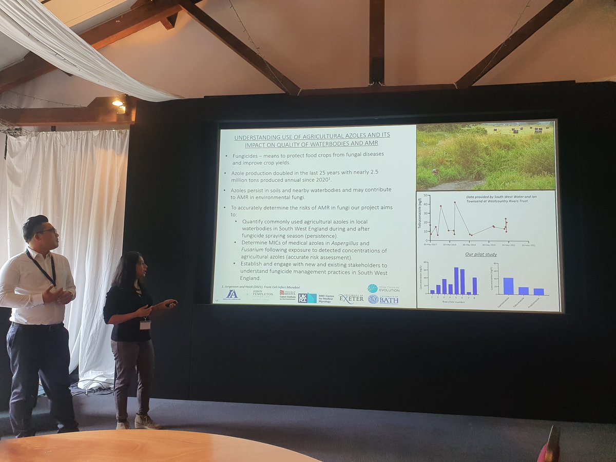 SusanConlon83's tweet photo. So proud to be presenting the next phase of our project looking at agricultural azole use in the Southwest with @RayChanKW1 @andyjonesphd @dr_malavia @cabotinstitute. Thank you @GW4Alliance https://t.co/6wXEo8rJPy