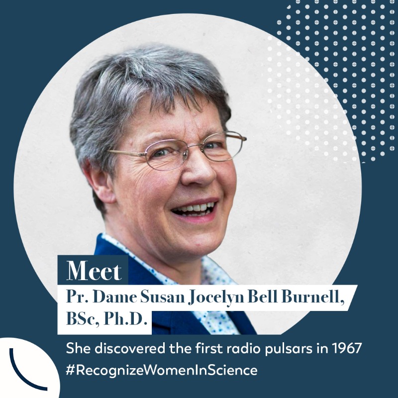 4womeninscience's tweet photo. Dr. Bell-Burnell's work on the world of physics and astronomy is undeniable 💫

Learn more about her life, career and positive impact for #WomenInPhysics ⤵️ #RecognizeWomenInScience