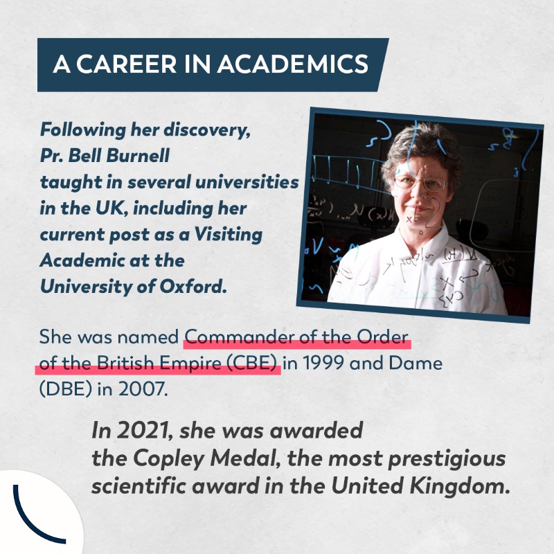 4womeninscience's tweet photo. Dr. Bell-Burnell's work on the world of physics and astronomy is undeniable 💫

Learn more about her life, career and positive impact for #WomenInPhysics ⤵️ #RecognizeWomenInScience