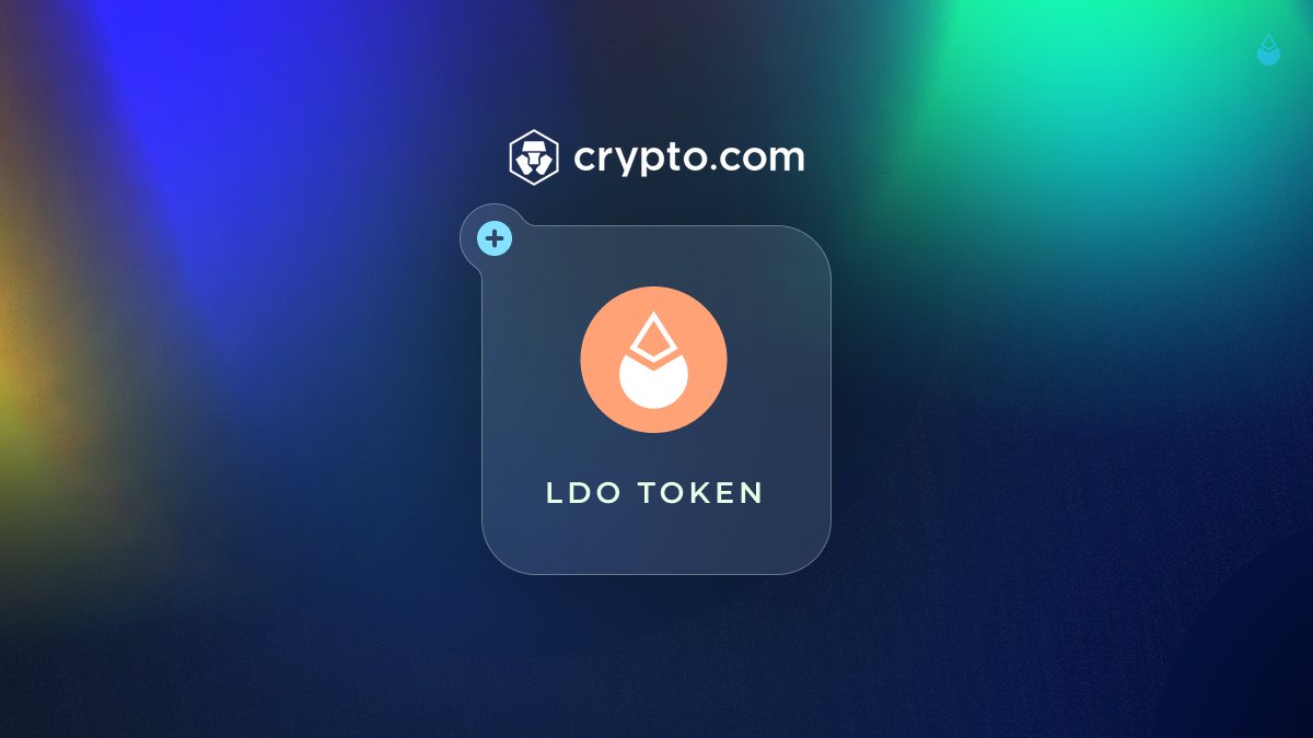 LidoFinance's tweet photo. Lido's LDO can now be found on @cryptocom 🏝️

Become a member of the Lido DAO in just a few easy clicks using 20+ fiat currencies⚡️

Get started: https://t.co/rRCyNyuD2s https://t.co/phqKhQAj57