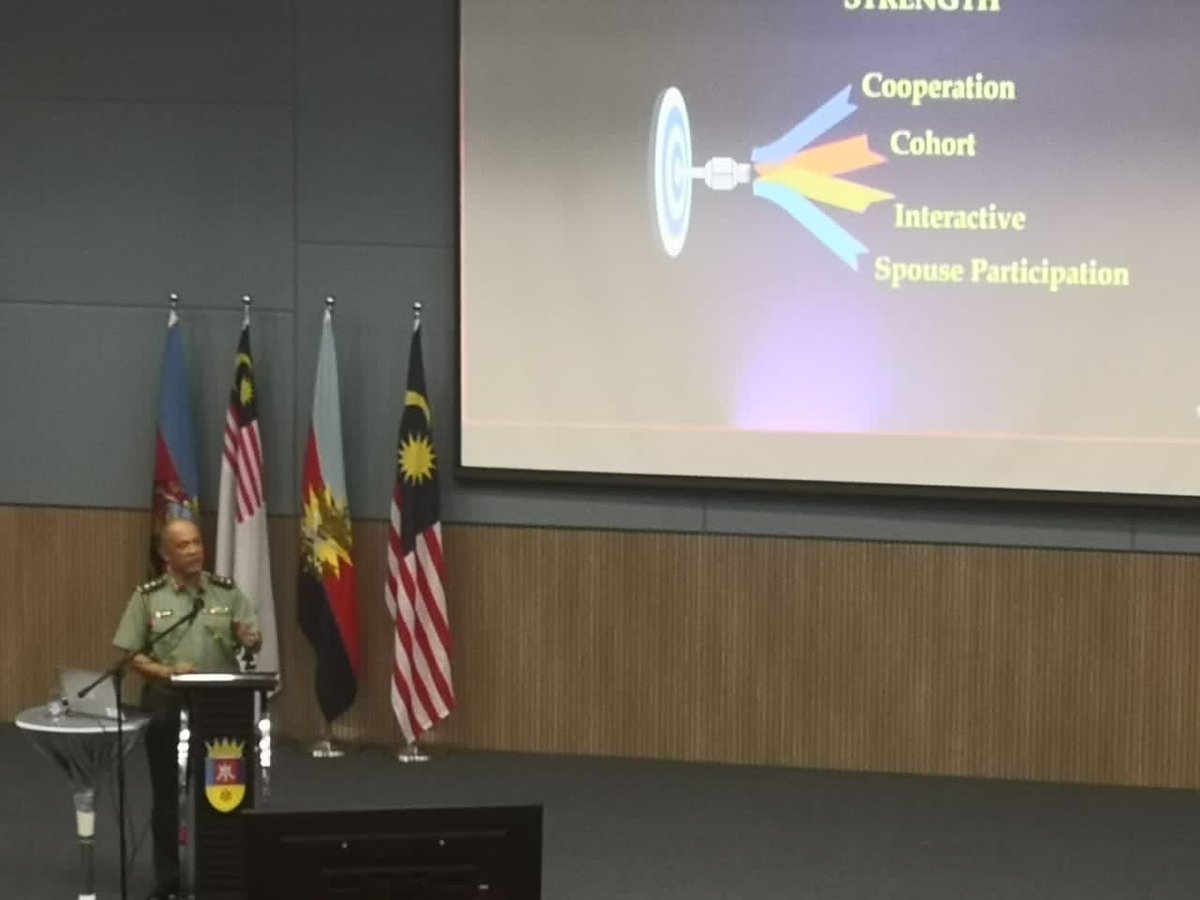 MAFSC_'s tweet photo. MAFSC CDS and HTD Welcoming the MCSC 51/2022 to Semester 2.
#mafsc
#malaysianarmedforces
#mindefmalaysia
#malaysianarmy
#malaysianairforce
#puspahanas https://t.co/wX3zUzCqnb