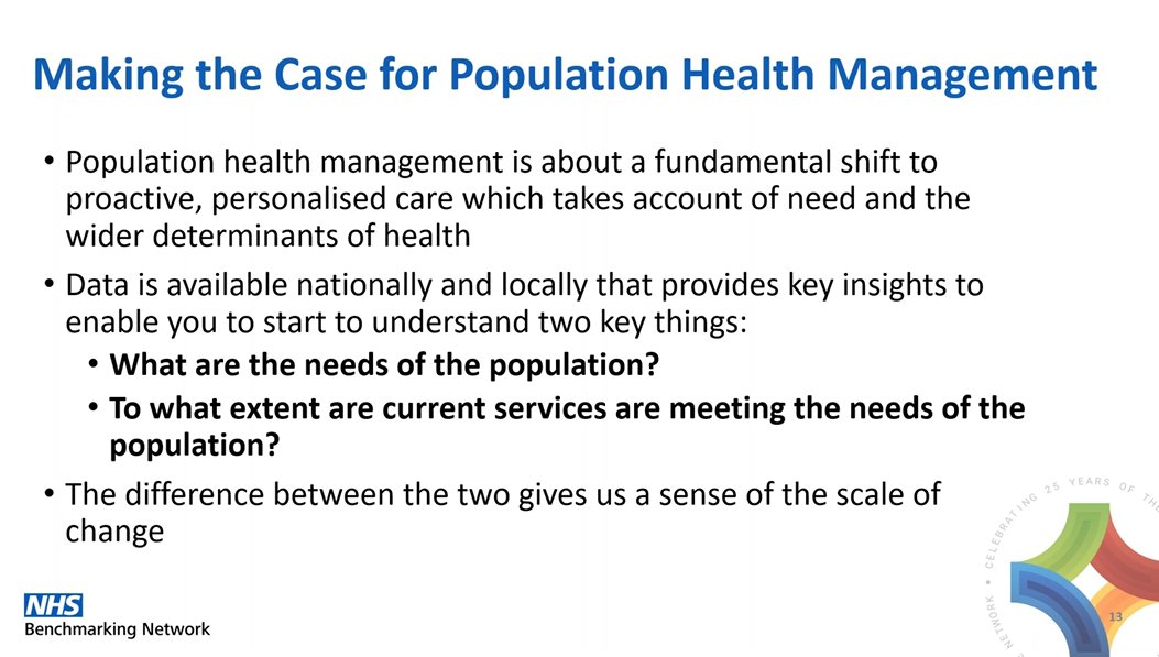 NHSBenchmarking's tweet photo. For the 1st demo of the event... Sarah delves into the #NHSBNICS Benchmarker.
They explain how you can manipulate the toolkit to view time periods, area coverage, and more to start to identify a story for your ICS using health determinants. #populationhealth https://t.co/KxZMdTyE0w