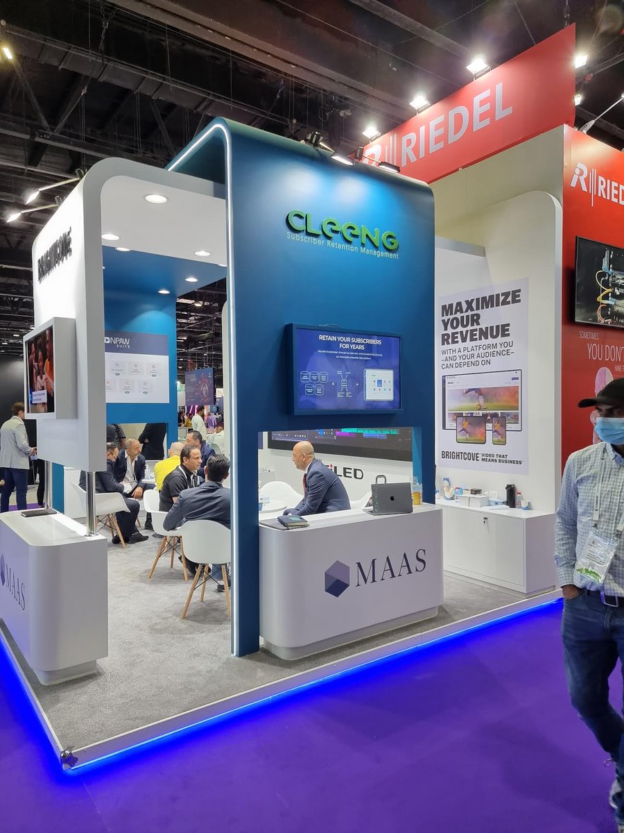 Cleeng (@cleeng) on Twitter photo It's day 1 of <a href="/CABSATofficial/">CABSAT Official</a> 2022! We're excited to be exhibiting with our partners <a href="/MaasWorldMe/">MaaS World</a> in Hall 5, stand C5-31.
Come by our stand to speak with our CEO <a href="/Domartini/">Domartini</a> & find out how to grow your platform with AI-powered #churn prediction!
Learn more: blog.cleeng.com/cleeng-will-at… It's day 1 of <a href="/CABSATofficial/">CABSAT Official</a> 2022! We're excited to be exhibiting with our partners <a href="/MaasWorldMe/">MaaS World</a> in Hall 5, stand C5-31.
Come by our stand to speak with our CEO <a href="/Domartini/">Domartini</a> & find out how to grow your platform with AI-powered #churn prediction!
Learn more: blog.cleeng.com/cleeng-will-at…