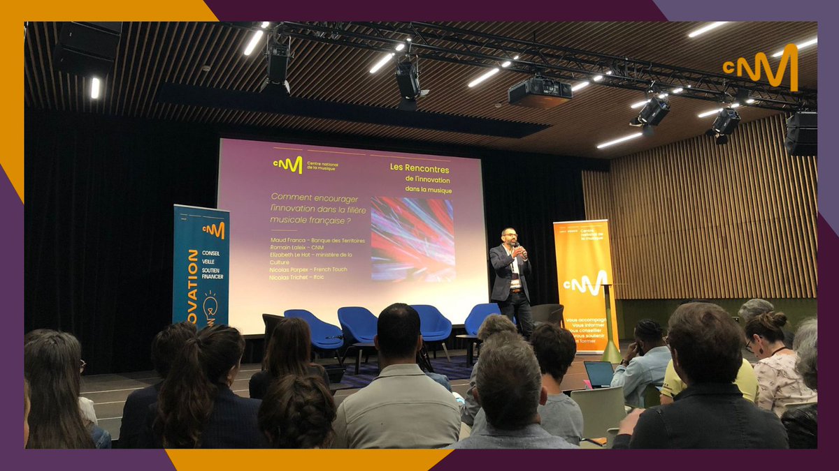 [#EnDirect]
Les Rencontres de l’innovation dans la musique au <a href="/joinMoHo/">MoHo</a> démarrent ! 
<a href="/RomainLaleix/">Romain Laleix</a>, directeur général délégué du <a href="/le_CNM/">Centre national de la musique</a> inaugure cette journée thématique d'échanges et de rencontres entre professionnels de la musique et de la tech.