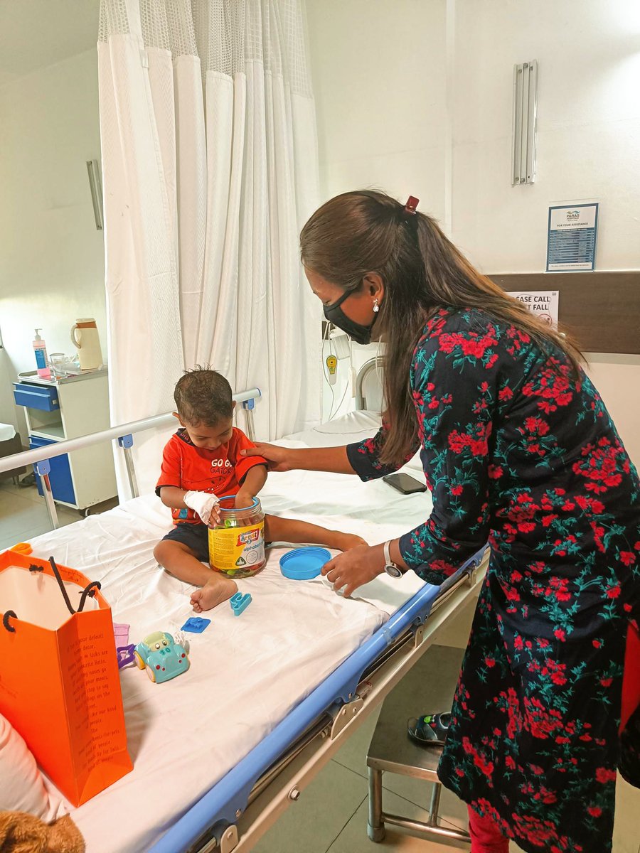 GenesisFndn's tweet photo. We visited Manoj — a two-year-old who recently underwent a device procedure at Paras Hospital, Gurugram — and are overjoyed that the little boy is now well, thanks to Napino Auto &amp;Electronic Limited. 

To help more children, visit our website and donate. https://t.co/qctbliAH4y https://t.co/cjJIpQlpD4