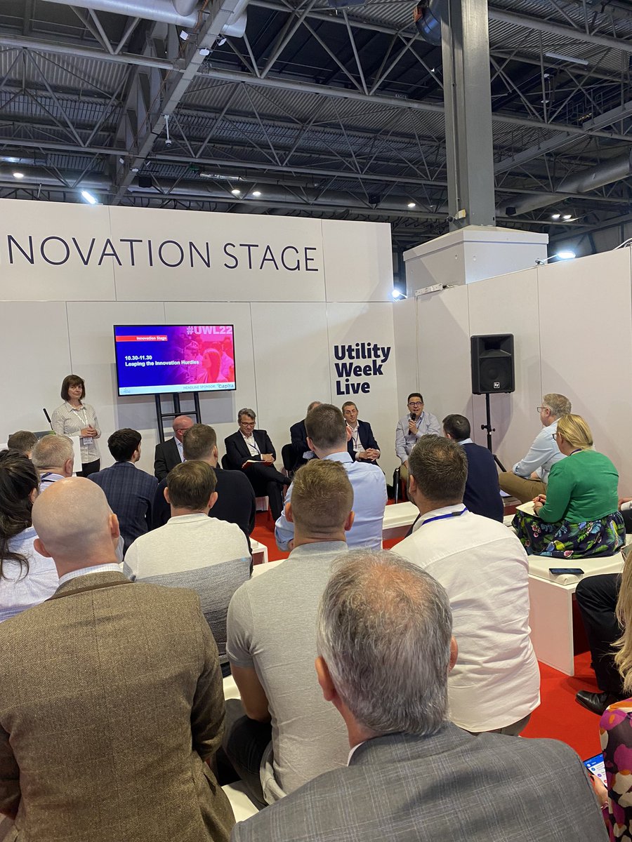 DrinkingWaterUK's tweet photo. Great start to the Utility Week Live Innovation Stage! @isleutilities https://t.co/Uu0Q8DzfGi