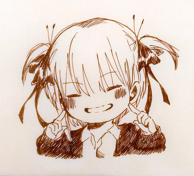  少し描きたくなったときに描く落書きが一番楽しいです 