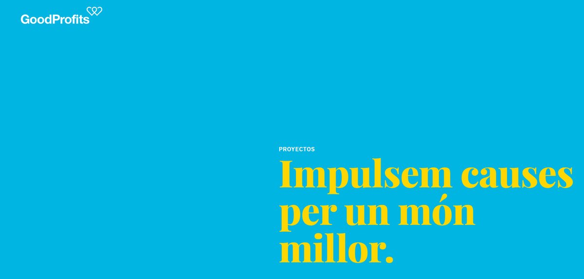 GoodProfitsOn's tweet photo. 📢Impulsem causes per a un món millor📢

Descobreix-ho tot sobre els projectes que acompanyem!

▶️Estratègia i publicitat digital
▶️Campanyes
▶️Desenvolupament web
▶️Comunitats online

Tot això dirigit a impulsar la feina de la teva organització! https://t.co/rwr11BP3jJ
