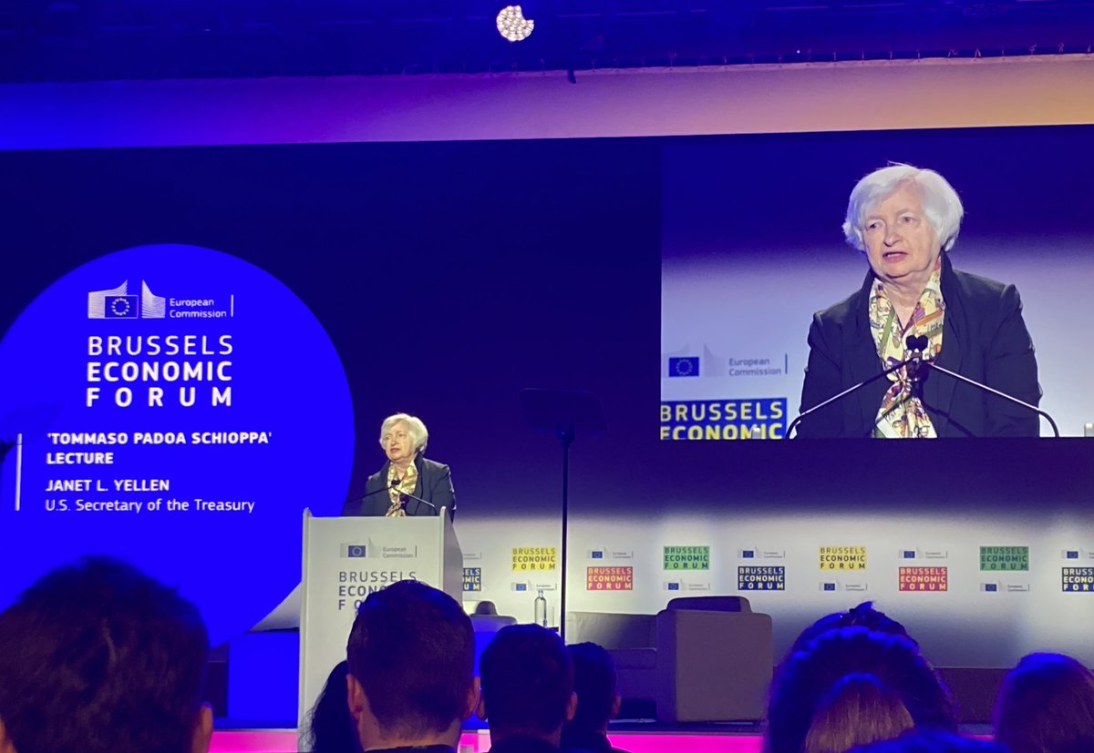 CKattami's tweet photo. “No one controls wind and sun. Together, we stop being hostile to those who produce fossil fuels.”

A powerful start to the #EUBEF22 by @SecYellen on the transatlantic future for geopolitics, energy, tax, trade, values.

Kudos to @ecfin for what promises to be a great day. https://t.co/a4zxs2bIsp