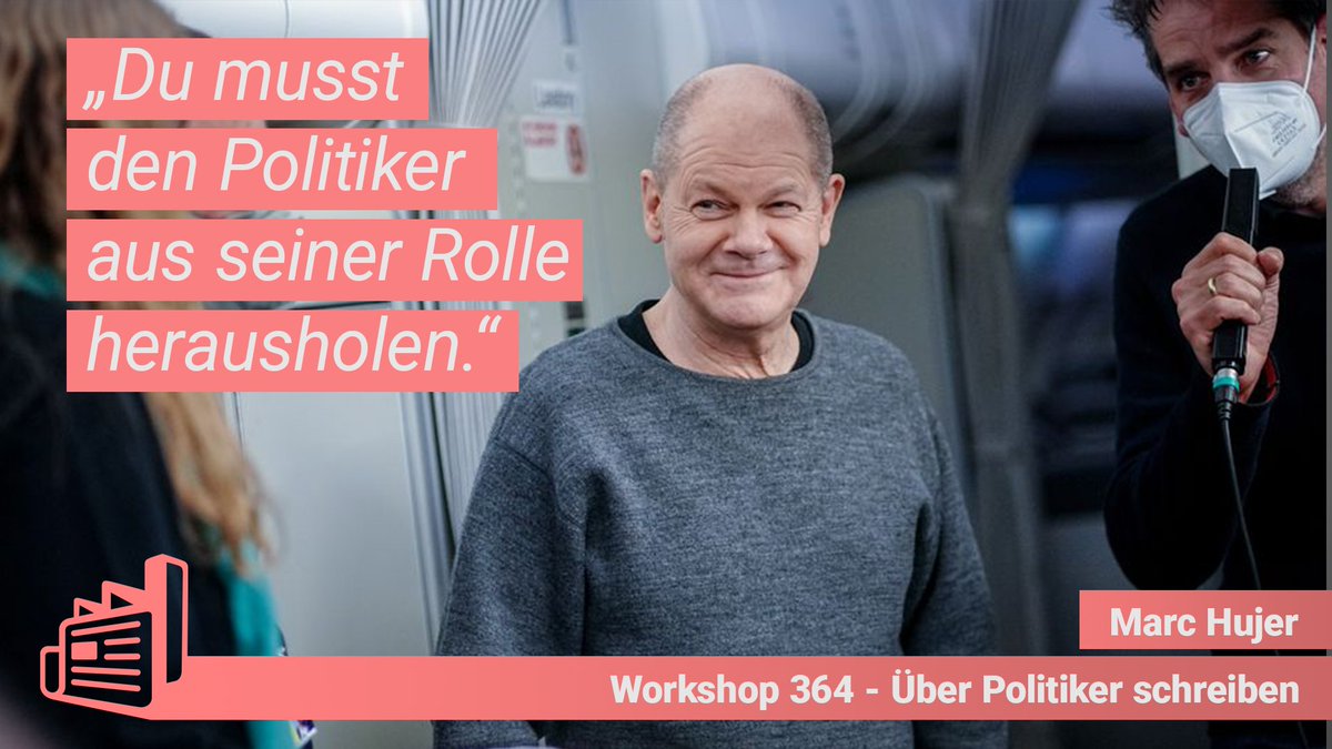 Wie Scholz, Baerbock und Habeck auf Pressekonferenzen sind, kann inzwischen jeder im Internet sehen. Für ein gutes Porträt musst du einen besonderen Einblick bekommen. Wie du das schaffst, ohne wie das Wahlkampfteam zu klingen, lernst du hier.
⬇️⬇️⬇️
akademie.reporterfabrik.de/courses/course…