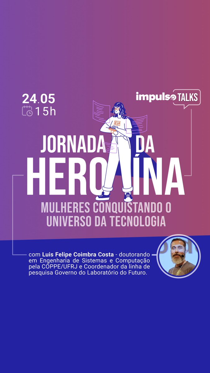 heroic_journeys's tweet image. Nesse evento vamos conversar sobre a jornada de aprendizado da heroína e como isso pode ser a virada de chave para sua carreira em #STEM. Vamos conhecer a iniciativa à capacitação de mulheres entre 15 e 21 anos na área de tencologia e ciência. Inscrição bit.ly/3sBpyYo