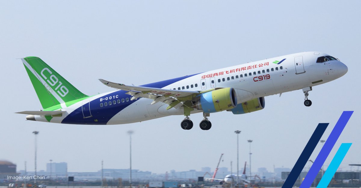IBAaviation's tweet photo. As the first customer Comac C919 completes its inaugural test flight, we look at the largest orders for the Chinese narrowbody. Read more: https://t.co/wEZ4toGZv0 #aviationintelligence #ibainsight #aviationfinance #aviationnews #airlines #comac #aviation https://t.co/ytQddssP02