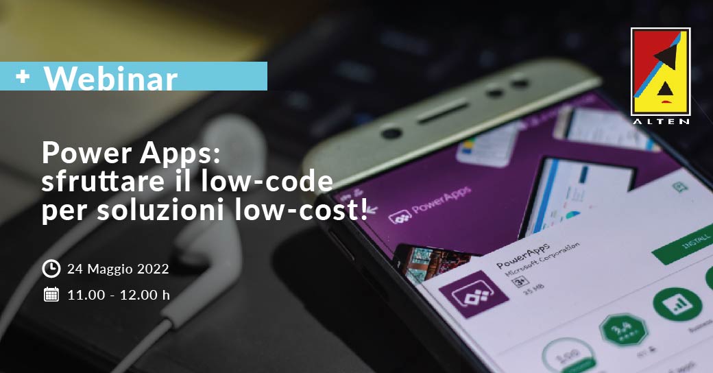 In qualità di #Partner #Microsoft, #ALTEN Italia ha preparato un ciclo di incontri per approfondire l’offerta e le potenzialità di #Microsoft365. 

Il prossimo webinar, che si terrà Martedì 24 Maggio dalle 11.00 alle 12.00, sarà dedicato a Power Apps. 
➡️ forms.office.com/r/DfwVjjHsAK.