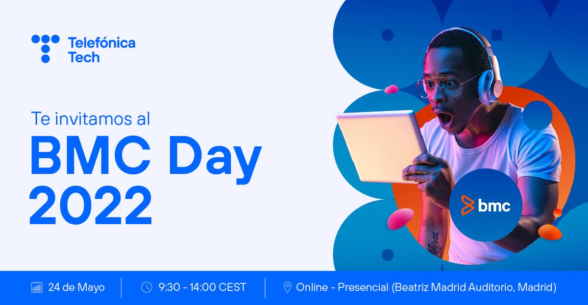 ¡No te pierdas el próximo BMC Day! Nuestro experto <a href="/GlezLezana/">Enrique Glez Lezana</a> participará en una mesa redonda. Ya sea online o presencialmente ¡no dejes de asistir!

🖱 bit.ly/3PrcQVN

<a href="/BMCSoftware/">BMC Software</a>