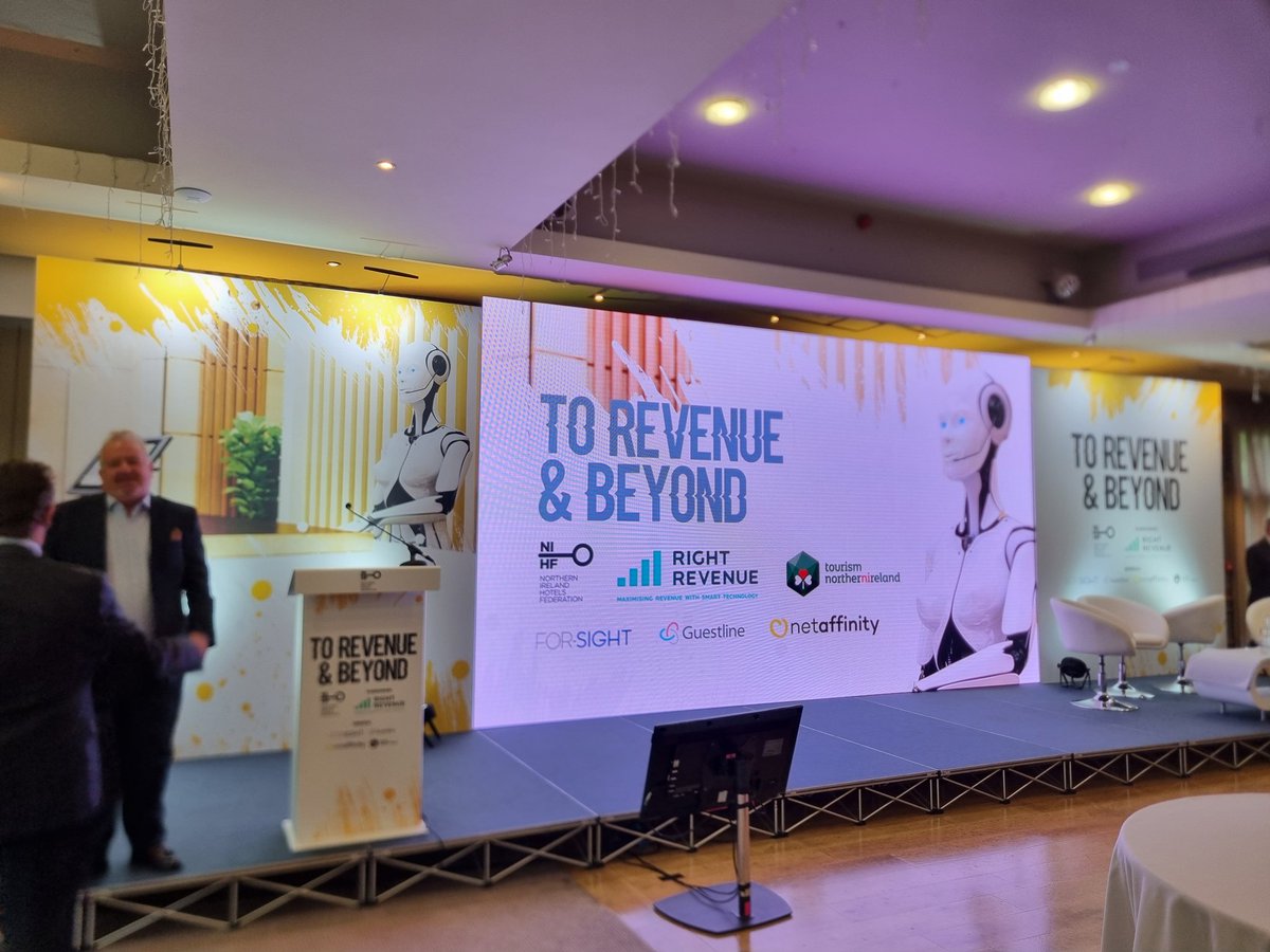 LaMonHotel's tweet photo. Great hospitality event, To Revenue & Beyond organised by @NIHF
#rightrevenue #Forsight #guestline #netaffinity #tourismni https://t.co/pQXETauM0x
