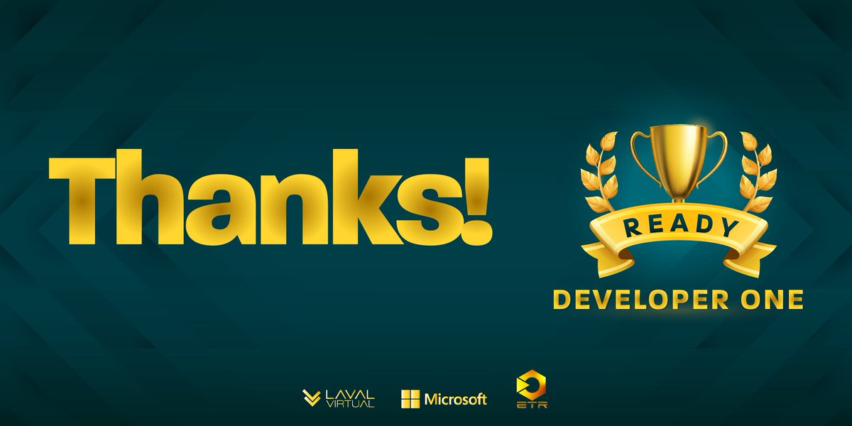 lavalvirtual's tweet photo. Un immense merci à tous les participants de la Game Jam Ready Developer One dont la première édition s'est déroulée du 13 au 15 Mai ! #ReadyDevOne
Alors, partants pour une deuxième édition ? https://t.co/RldMSWfvf3
