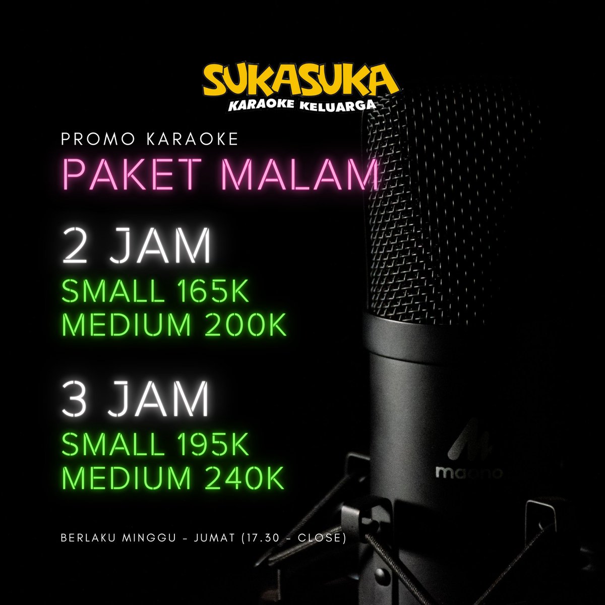 SUKASUKASMD's tweet photo. Paket nyanyian murah @SUKASUKASMD ...ayo segera kunjungi outlet kami &amp; reservasi room nya segera 
Info booking 081290991896 https://t.co/uWDWefWJ2A