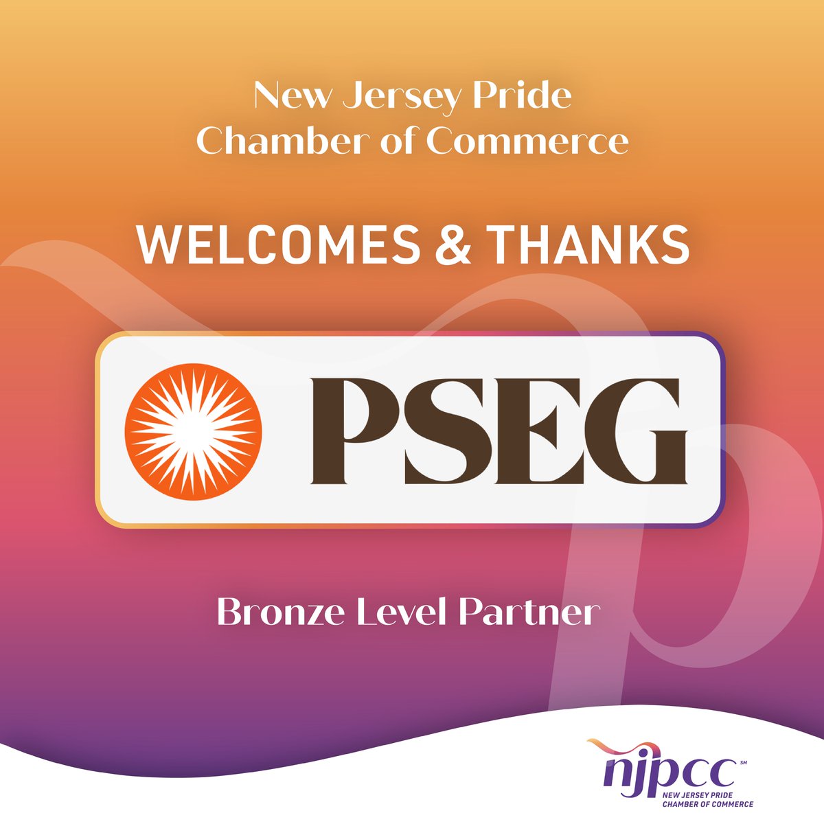 NJPrideChamber's tweet photo. #NJPCC thanks one of our long-time partners, @PSEGNews for once again renewing their financial commitment to our Chamber in 2022! Without PSEG, the work we do to support LGBT and allied businesses throughout NJ would not be possible!
#njlgbt #lgbtnj #lgbtbusiness #nglcc #lgbtbe https://t.co/TiwBaXrpA4