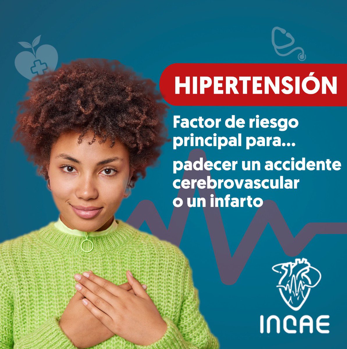 incaerd's tweet photo. Esta fecha busca promover esfuerzos para prevenir, diagnosticar y controlar la hipertensión arterial, una enfermedad que afecta a más del 30% de la población adulta y es el principal factor de riesgo para padecer enfermedades cardiovasculares.
#INCAERD https://t.co/1LsUuAHlqy