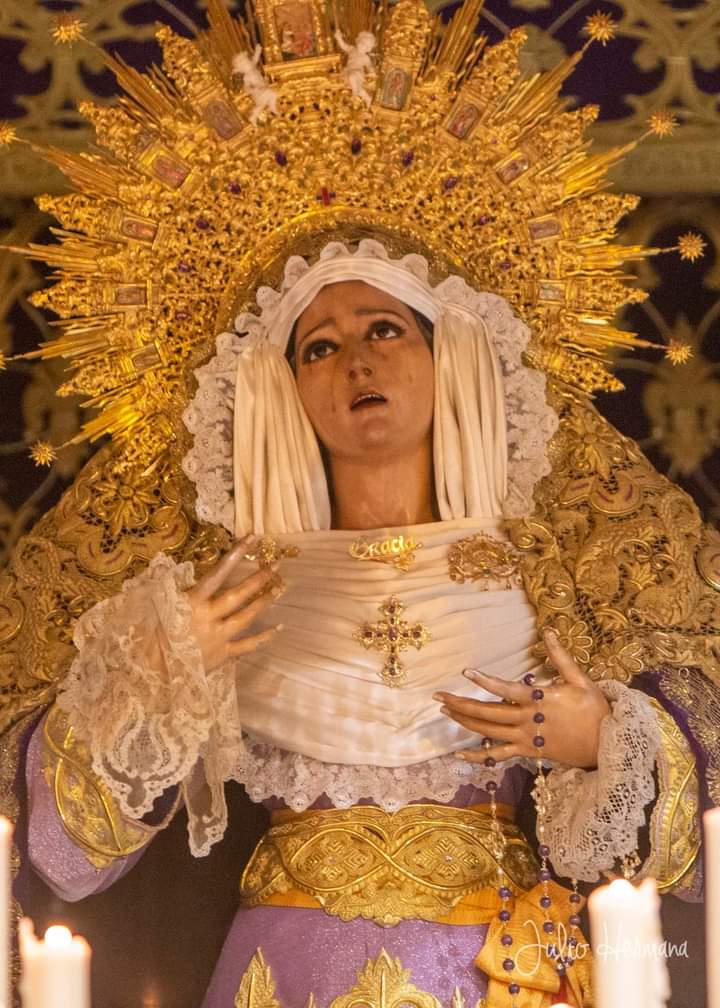 MARIA GRATIA PLENA.
Llena eres de Gracia.

Un Martes menos! 💜

<a href="/hdadrescate/">Hermandad del Rescate</a> 
#gratiaplena 
#cofradiasmlg
