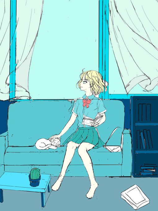 #絵描きさんと繋がりたい
#みんなで楽しむTwitter展覧会 
#絵柄が好みって人にフォローされたい 

ラフ整ってきた〜
良い絵になると良いな 