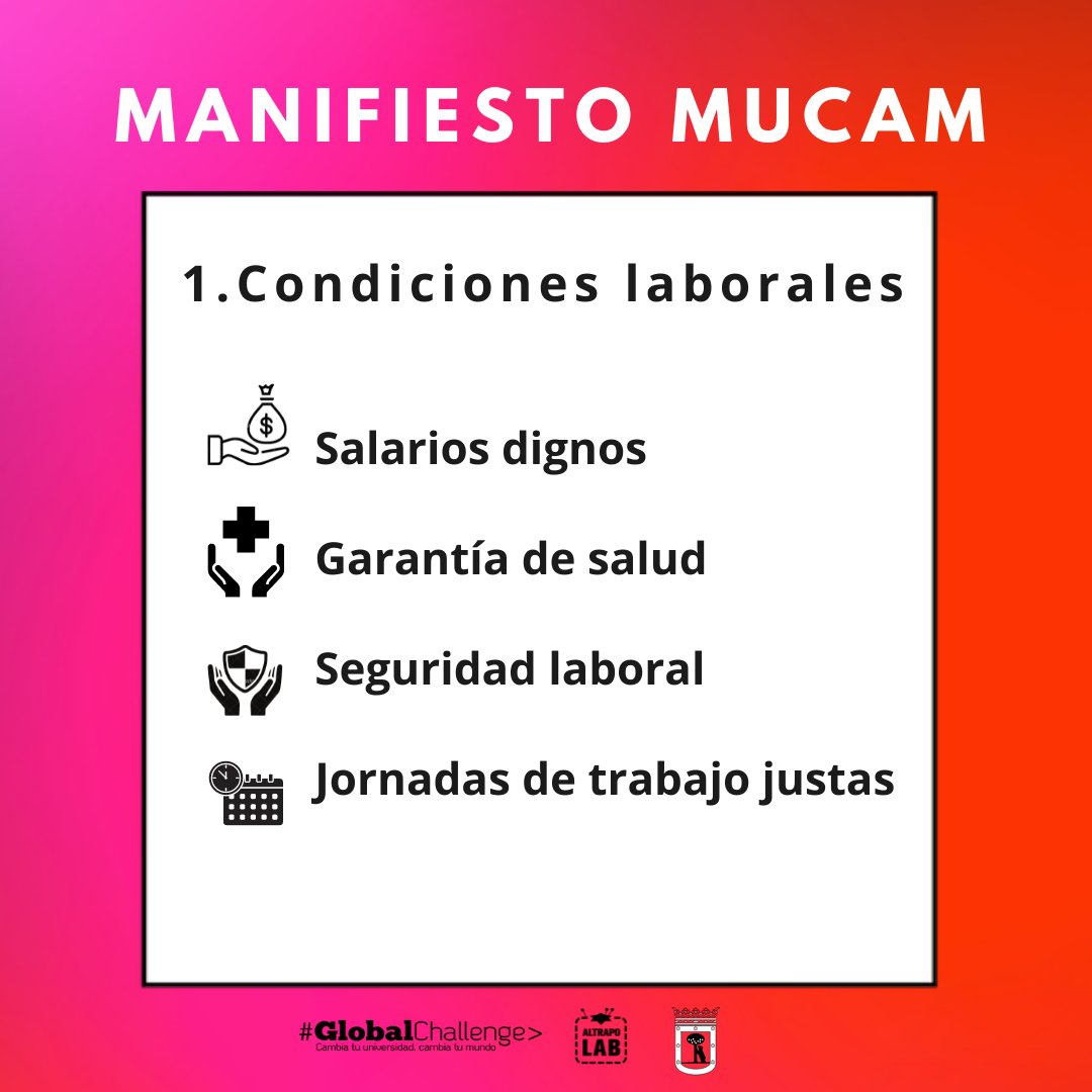 OngawaUni's tweet photo. ➡️26 millones de personas trabajan en el sector de la confección en países del Sur Global. La mitad no tiene un salario digno.
➡️Lee el manifiesto #MUCAM y súmate al movimiento juvenil de @Fash_RevSpain para contribuir a cambios globales. 
https://t.co/iBRVi1Rzsj
#HilamosElCambio https://t.co/6BDo3BasCu