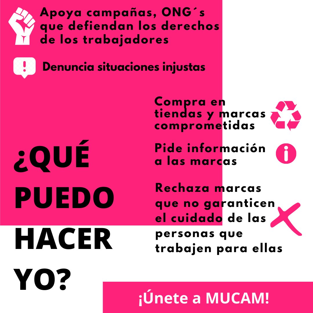 OngawaUni's tweet photo. ➡️26 millones de personas trabajan en el sector de la confección en países del Sur Global. La mitad no tiene un salario digno.
➡️Lee el manifiesto #MUCAM y súmate al movimiento juvenil de @Fash_RevSpain para contribuir a cambios globales. 
https://t.co/iBRVi1Rzsj
#HilamosElCambio https://t.co/6BDo3BasCu