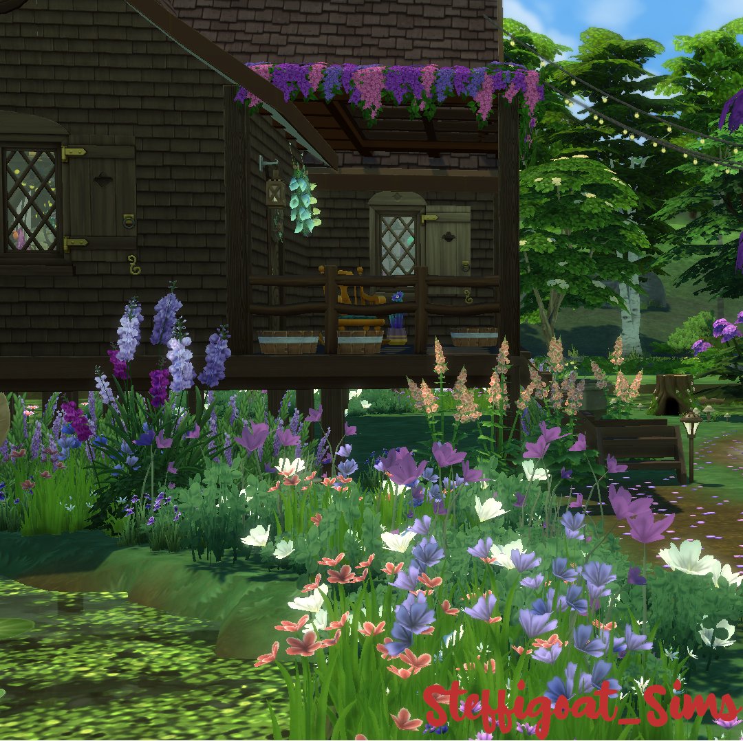 steffigoat_sims's tweet photo. I made this glowy Witches Swamp Cabin Live on stream last week! #TheSims4 #ShowUsYourBuilds #thesimscommunity https://t.co/DNg51lvzhL