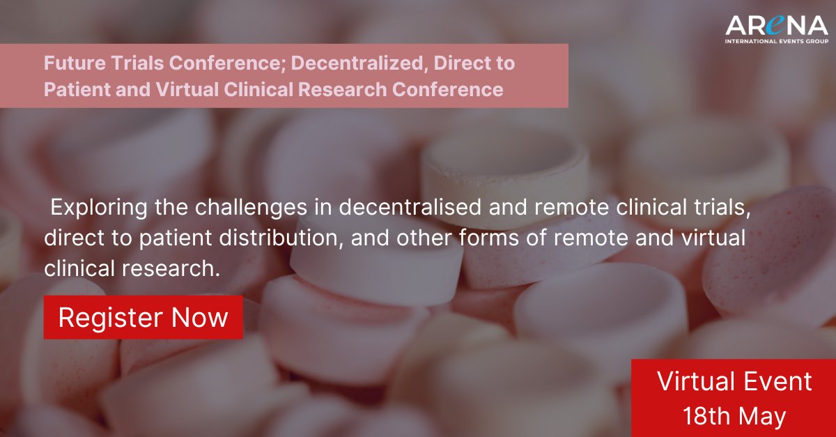 📢Less than 24 hours remaining to register for our event Future Trials Conference: Decentralized, Direct to Patient &amp; Virtual Clinical Research Conference.
Register Here: bit.ly/3sBgOl2
Use Code: MPMK
#clinicalresearch #event #futureDecentrialized #future #virtualevent