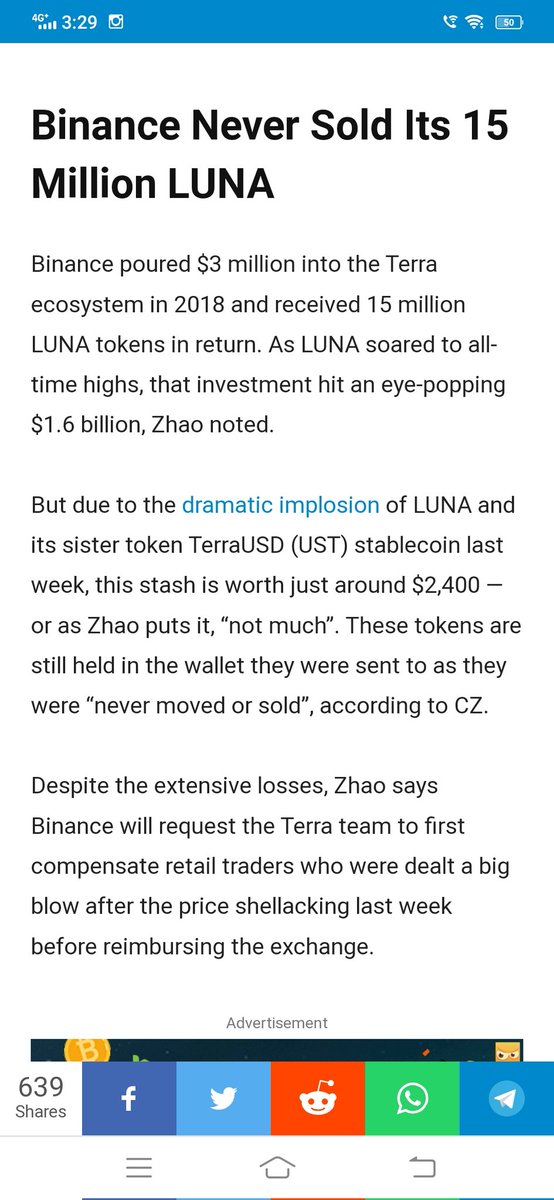 Luna will come back on market