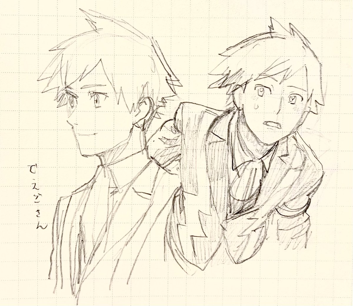 寝る前の現実逃避に描いてたダイゴさん 