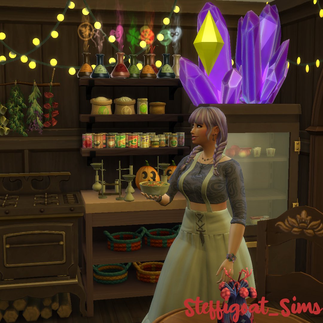 steffigoat_sims's tweet photo. I made this glowy Witches Swamp Cabin Live on stream last week! #TheSims4 #ShowUsYourBuilds #thesimscommunity https://t.co/DNg51lvzhL