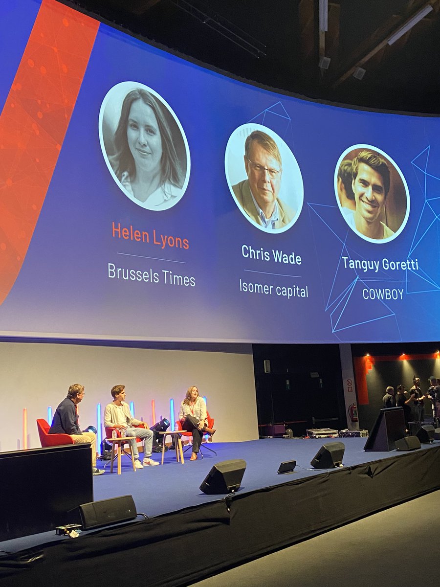 Talking about the future of mobility with @Cowboy_Bikes their impressive growth and crowdfunding success . #techEUsummit