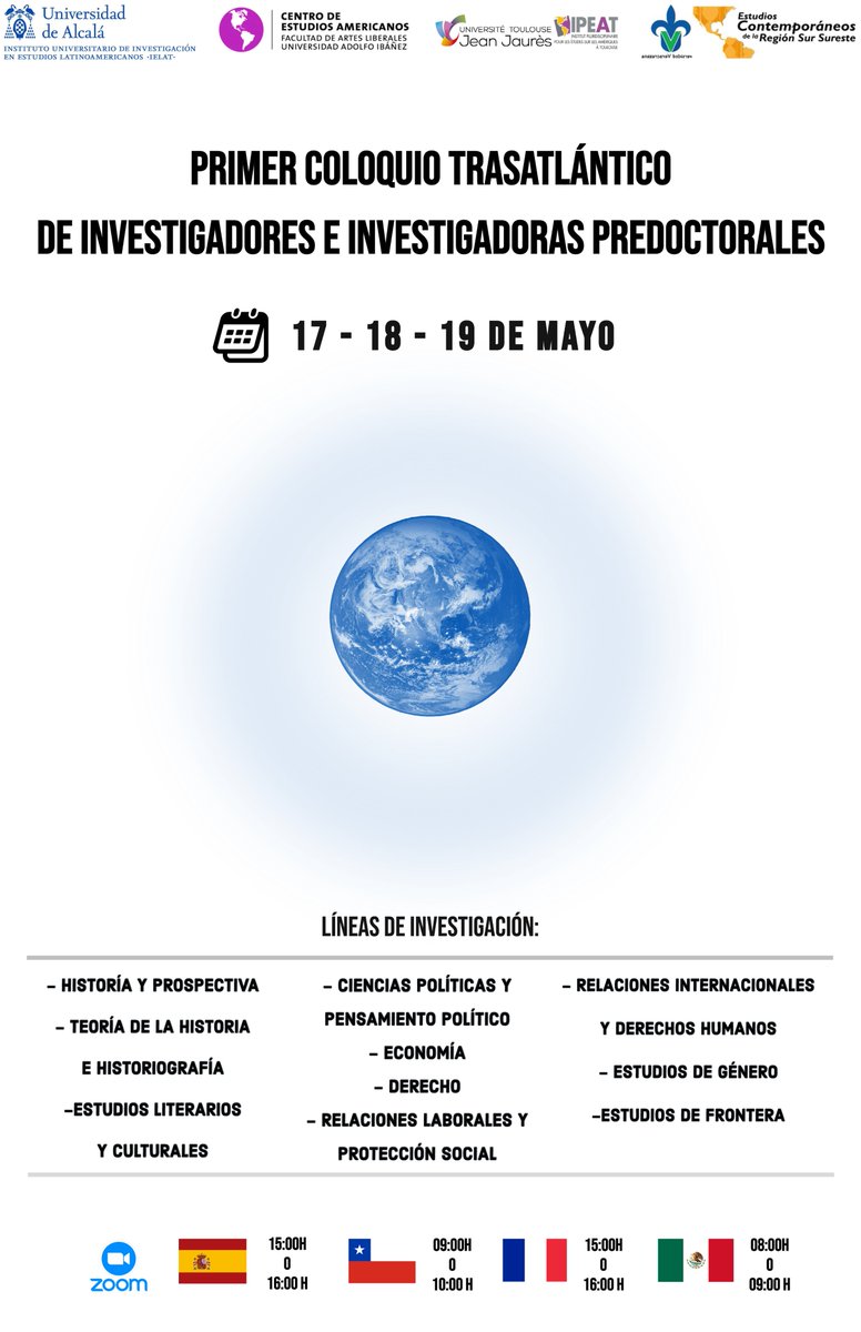ju_patarroyo's tweet photo. 27 doctorandos y doctorandas de las Ciencias Sociales y Humanidades estamos listos/as para este primer Coloquio Transatlántico https://t.co/EdaMxDwg0W