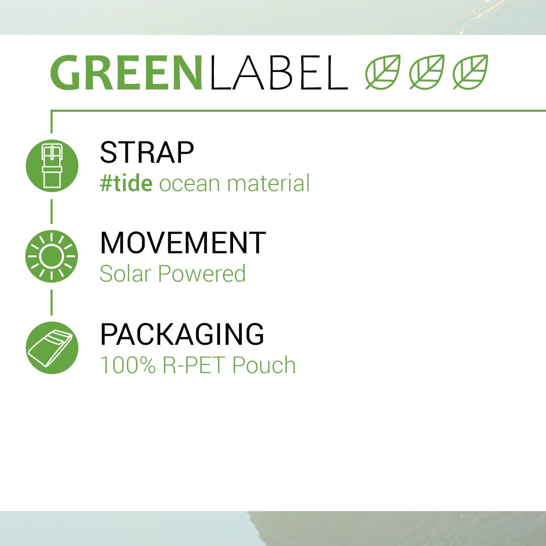 Wear your values with the new ICE ocean solar. ☀️💚
Its particularity? 😎 Its bracelet is made from plastic waste from the oceans! ♻️ It is recycled and transformed into a premium raw material that allows the creation of new sustainable products. 🌎💦👉 bit.ly/3ptHHmo