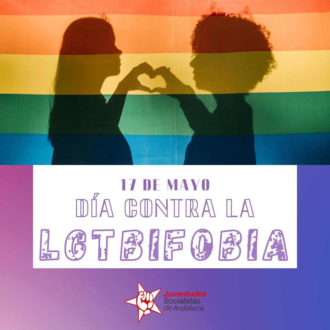 JSAndalucia's tweet photo. 🏳️‍🌈Día Internacional Contra la LGTBIFOBIA 🏳️‍🌈
➡️Las JSA estamos en contra de todo tipo de odio.
➡️Debemos acabar con esta lacra de discriminación y odio.
➡️Ama a quién quieras amar🏳️‍🌈
#StopLGTBIfobia
❤️🧡💛💚💙💜🤍 https://t.co/8mvQ6eFEF9