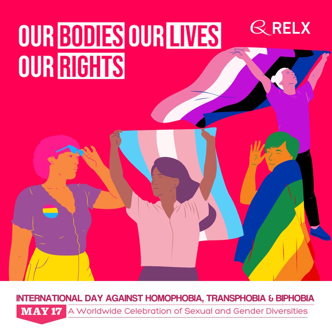 GinaWalker71's tweet photo. Today we commemorate the International Day Against Homophobia, Transphobia and Biphobia, a global day in recognition of actions we need to take to challenge discrimination against LGBTQIA+ people but also a day to celebrate sexual and gender diversities. #RELXDiversity https://t.co/hwjdYhpOFr