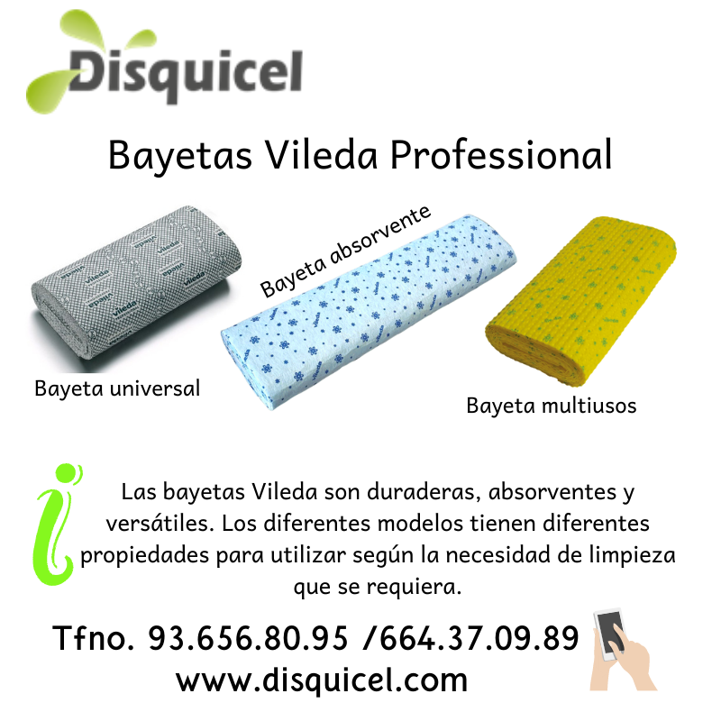 Disquicel's tweet photo. Bayetas Vileda Professional ... 🙂🍀

Más info en https://t.co/ihEXXa0uYK

#disquicel #limpieza #higiene #productoslimpiezaprofesional #bayetaviledaprofessional #vileda #bayetas #horeca #catering #colectividades https://t.co/fP2xwJaNLZ